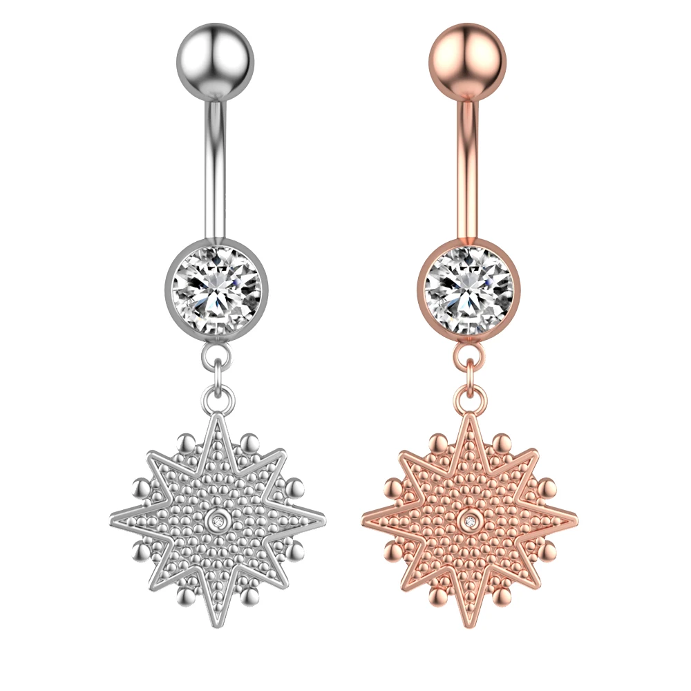 Fashion Eight-Sided Mans Star Navel Piercing Stainless Steel Belly Rings Sexy Jewelry Applicable To Men and Women
Fashion Eight-Sided Mans Star Navel Piercing Stainless Steel Belly Rings Sexy Jewelry Applicable To Men and Women