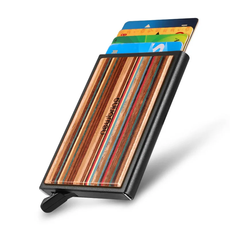 wood pop up card holder new design credit card case stainless steel automatic credit card holder custom different wood wallet
wood pop up card holder new design credit card case stainless steel automatic credit card holder custom different wood wallet