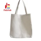 Custom printed tote shopping bag heat transfer Sublimation linen cotton bags
