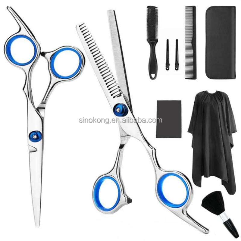 Professional beauty scissors stainless steel thinning scissors barber scissors set
Professional beauty scissors stainless steel thinning scissors barber scissors set