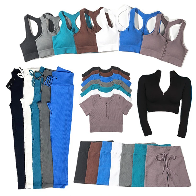6 piece women sportswear active fitness suit workout sport wear gym clothing short long sleeve crop top seamless 5pcs yoga set
6 piece women sportswear active fitness suit workout sport wear gym clothing short long sleeve crop top seamless 5pcs yoga set
