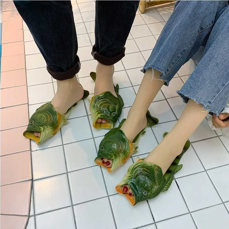 Fashion Creative Handmade Fish Shape Sandals Women Children Summer Beach Slippers Men, As show in picture
Fashion Creative Handmade Fish Shape Sandals Women Children Summer Beach Slippers Men, As show in picture