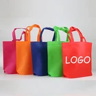 Non Woven Bag Spunbond Wine Shopping Bags With Custom Logo Recyclable Non Woven Bags