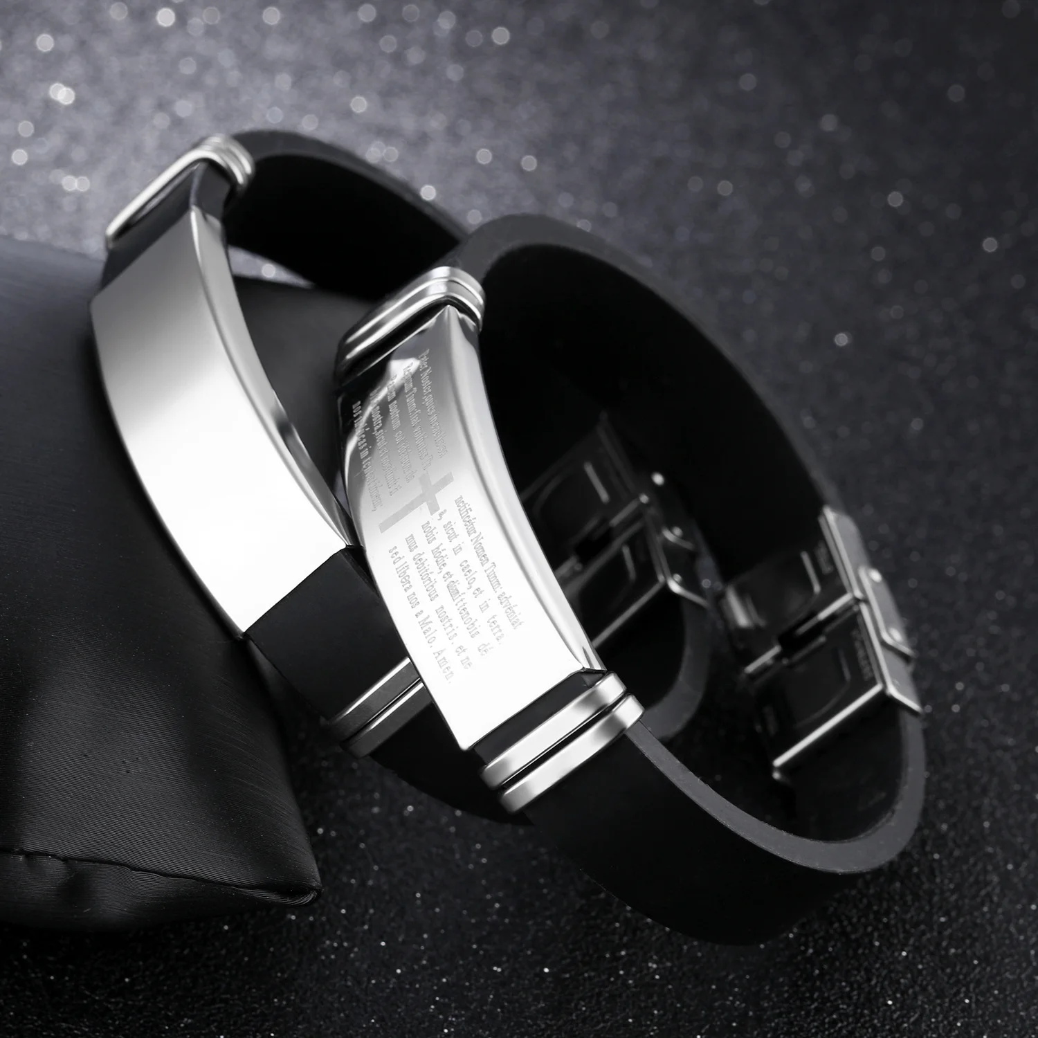 Evan feather leather bracelet woven bracelet Amazon hot factory wholesale hip hop men stainless steel bracelet bangle set, Black
Evan feather leather bracelet woven bracelet Amazon hot factory wholesale hip hop men stainless steel bracelet bangle set, Black