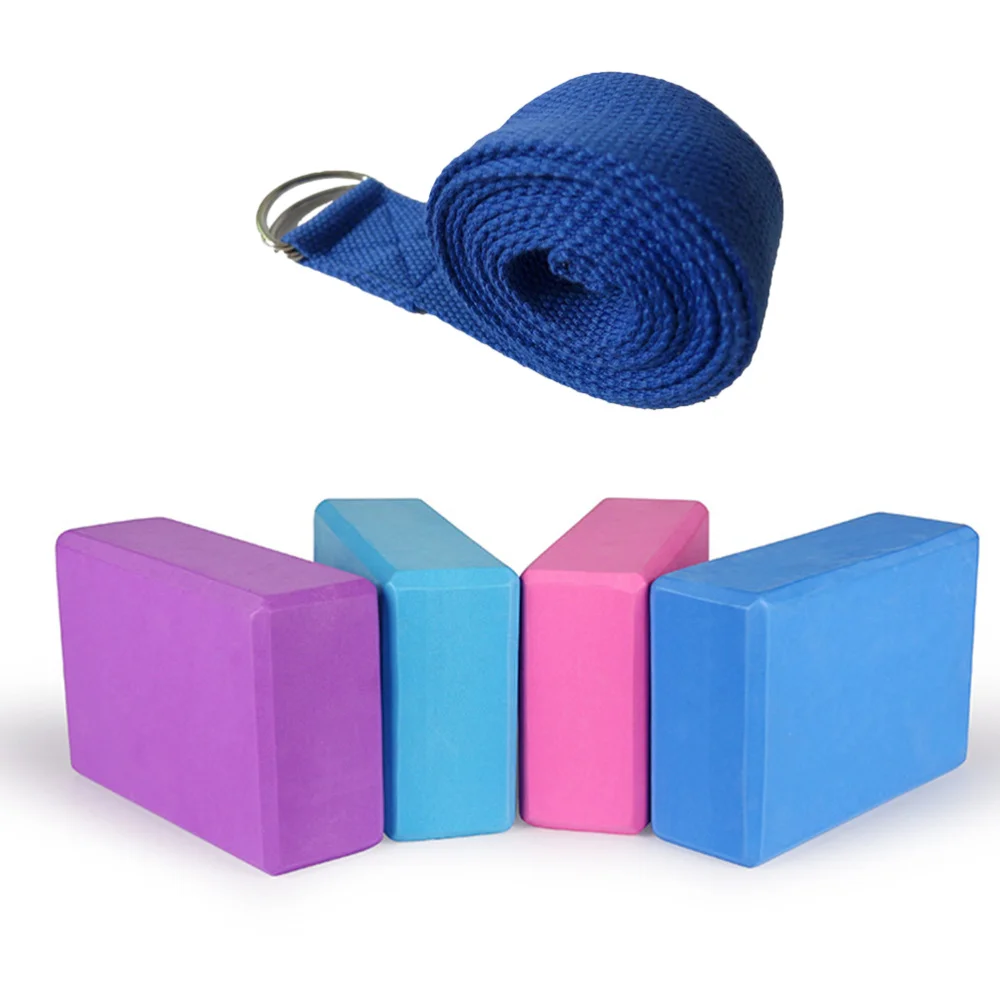 and Strap Set EVA Comfortable Firm Blocks with Lightweight Suit for Yoga Pilates Enthusiasts(Dark Blue)
and Strap Set EVA Comfortable Firm Blocks with Lightweight Suit for Yoga Pilates Enthusiasts(Dark Blue)