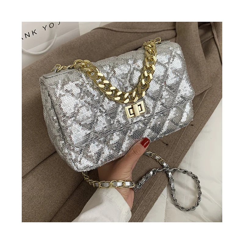Brand Soft Quilted Sequined Crossbody Bags for Women 2021 Shoulder Messenger Bag Fashion Chain Handbags Luxury Desinger Purse
Brand Soft Quilted Sequined Crossbody Bags for Women 2021 Shoulder Messenger Bag Fashion Chain Handbags Luxury Desinger Purse