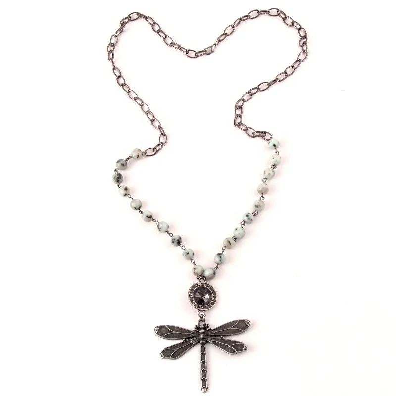 Vintage Choker Necklace Pelelith Amazonite Natural Stone Alloy Dragonfly Cross Brand Pendant Necklace
Vintage Choker Necklace Pelelith Amazonite Natural Stone Alloy Dragonfly Cross Brand Pendant Necklace