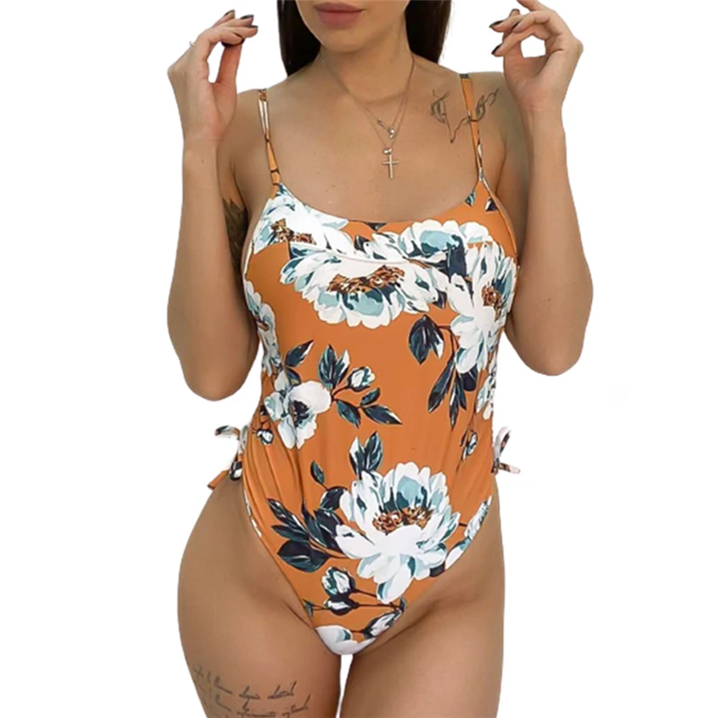 Female Printed Floral Halter Bandage Swimwear New 2021 Sexy One Piece Swimsuit Brazilian Women Bathing Suits Swimming
Female Printed Floral Halter Bandage Swimwear New 2021 Sexy One Piece Swimsuit Brazilian Women Bathing Suits Swimming