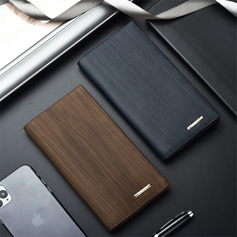 Men Youth Business Multi-card Wood Grain Students Wallet Hand Long PU Leather Wallets, As the picture display
Men Youth Business Multi-card Wood Grain Students Wallet Hand Long PU Leather Wallets, As the picture display