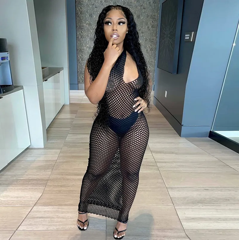 YIWU QIDUUN Summer women casual one-shoulder hollow ou bodycon mesh maxi skirt dresses long
YIWU QIDUUN Summer women casual one-shoulder hollow ou bodycon mesh maxi skirt dresses long