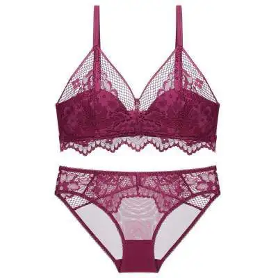 Hot Sale Women's Sexy Underwear Designer Bra And Panty Set For Girl Lace Transparent Bra & Brief Sets
Hot Sale Women's Sexy Underwear Designer Bra And Panty Set For Girl Lace Transparent Bra & Brief Sets