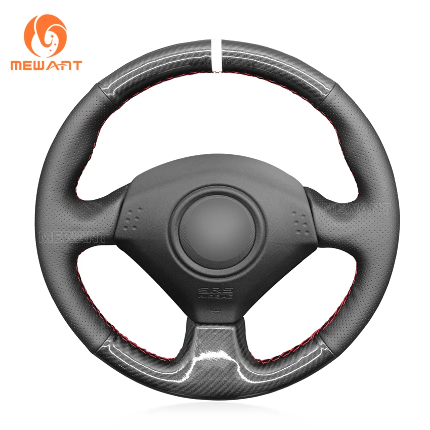

Hand Sewing Carbon Artificial Leather Steering Wheel Cover for Honda S2000 Civic Si Acura RSX 2000 2001 2003 2004 2006 2007 2009