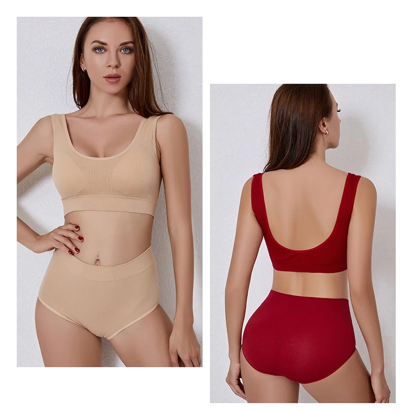 4123 Newest Underwear Set Womens Bralette Push Up Beauty Back Yoga Bra Mid Waist Soft Pantie And Bra Sets, White, red, purple, black, skin, khaki
4123 Newest Underwear Set Womens Bralette Push Up Beauty Back Yoga Bra Mid Waist Soft Pantie And Bra Sets, White, red, purple, black, skin, khaki