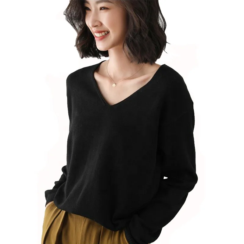 Plus Size 2020 New Fashion Knitwear Womens Sweater V-neck Acrylic Knit Sweaters Solid Color Women Knitted Pullover, 10 solid colors as shown
Plus Size 2020 New Fashion Knitwear Womens Sweater V-neck Acrylic Knit Sweaters Solid Color Women Knitted Pullover, 10 solid colors as shown