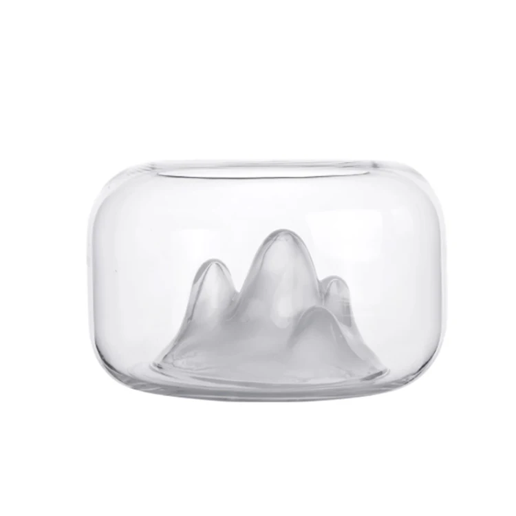 Customized Creative Round Clear Borosilicate Glass Gold Fish Bowl Vase with Mountain Inside for Table Decorations, Customized color
Customized Creative Round Clear Borosilicate Glass Gold Fish Bowl Vase with Mountain Inside for Table Decorations, Customized color