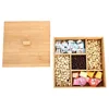 Wholesale multi-functional products detachable wooden box,tea coaster,storage of onion,ginger,garlic hot pot ingredients