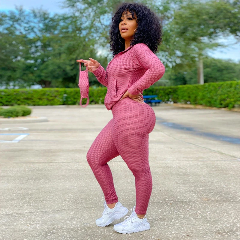 2021 autumn zipper long sleeve sweater two piece set solid color trousers leisure two piece set sports two piece set
2021 autumn zipper long sleeve sweater two piece set solid color trousers leisure two piece set sports two piece set