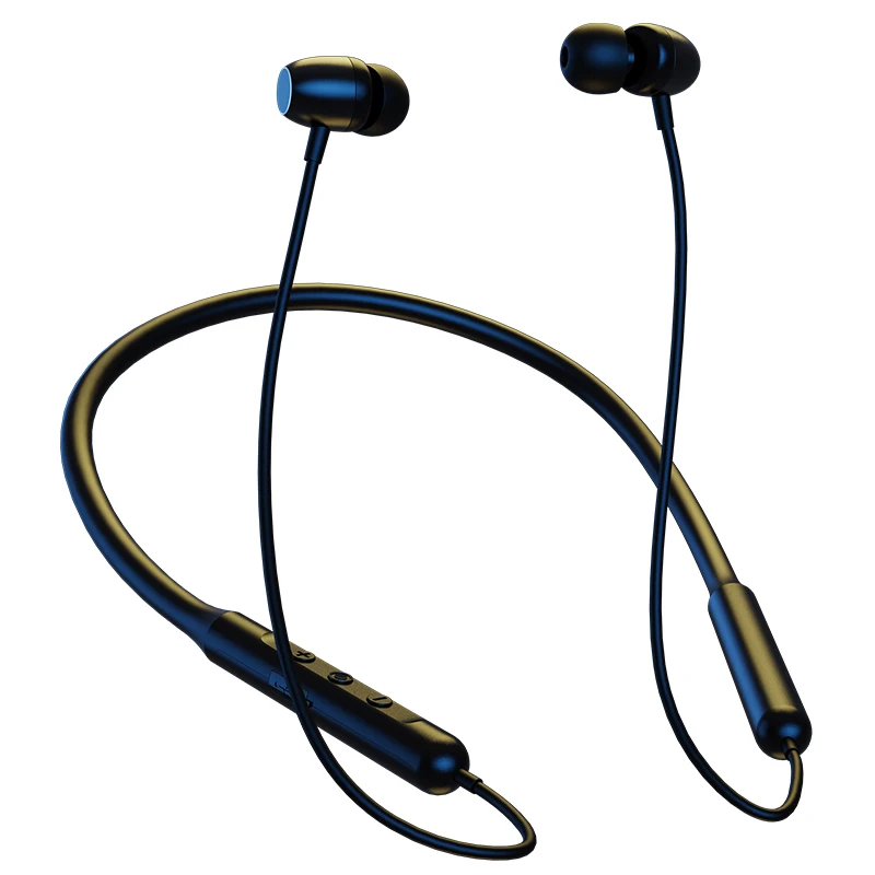 New arrival HD sound noise reduction headset hanging neck headphones sports wireless earphone, Black/blue
New arrival HD sound noise reduction headset hanging neck headphones sports wireless earphone, Black/blue