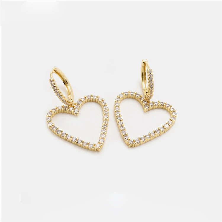 Heart Geometric Trend Hoop Earrings Style Gold Plated Earrings Heart Earrings For Women, Picture shows
Heart Geometric Trend Hoop Earrings Style Gold Plated Earrings Heart Earrings For Women, Picture shows
