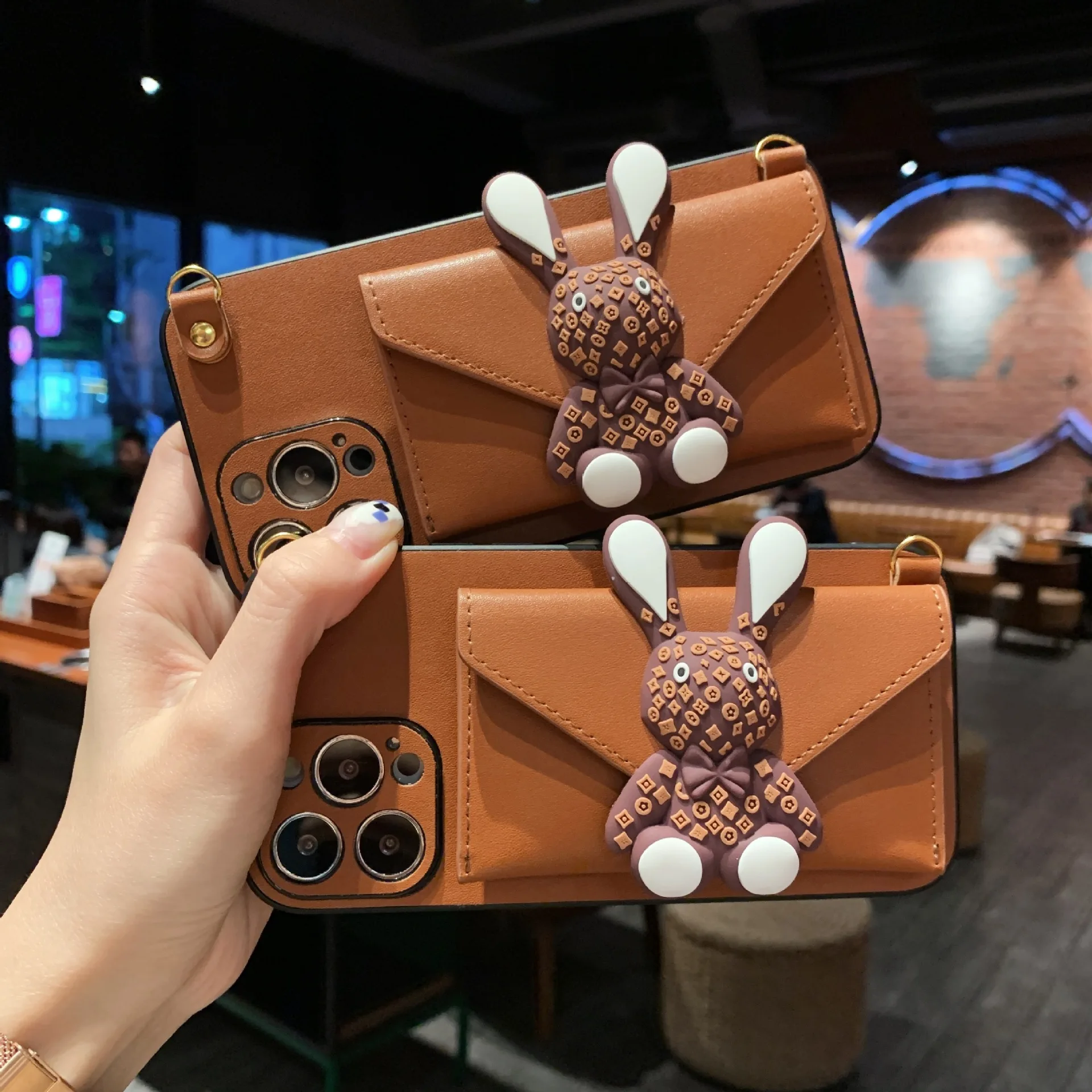Fashion Brand Rabbit Bulldog Monogram Phone Case For iPhone 13 Pro Max With Coin Purse
Fashion Brand Rabbit Bulldog Monogram Phone Case For iPhone 13 Pro Max With Coin Purse