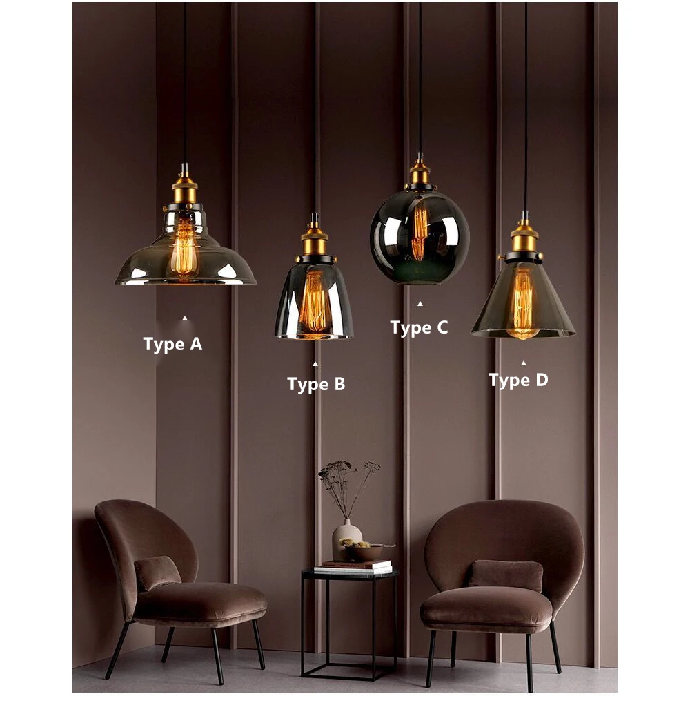 Hot Sales American Amber Glass Chandelier Vintage Pendant Lamp E27 Edison Light Bulb Dinning room Kitchen Decor Pendant Light
Hot Sales American Amber Glass Chandelier Vintage Pendant Lamp E27 Edison Light Bulb Dinning room Kitchen Decor Pendant Light