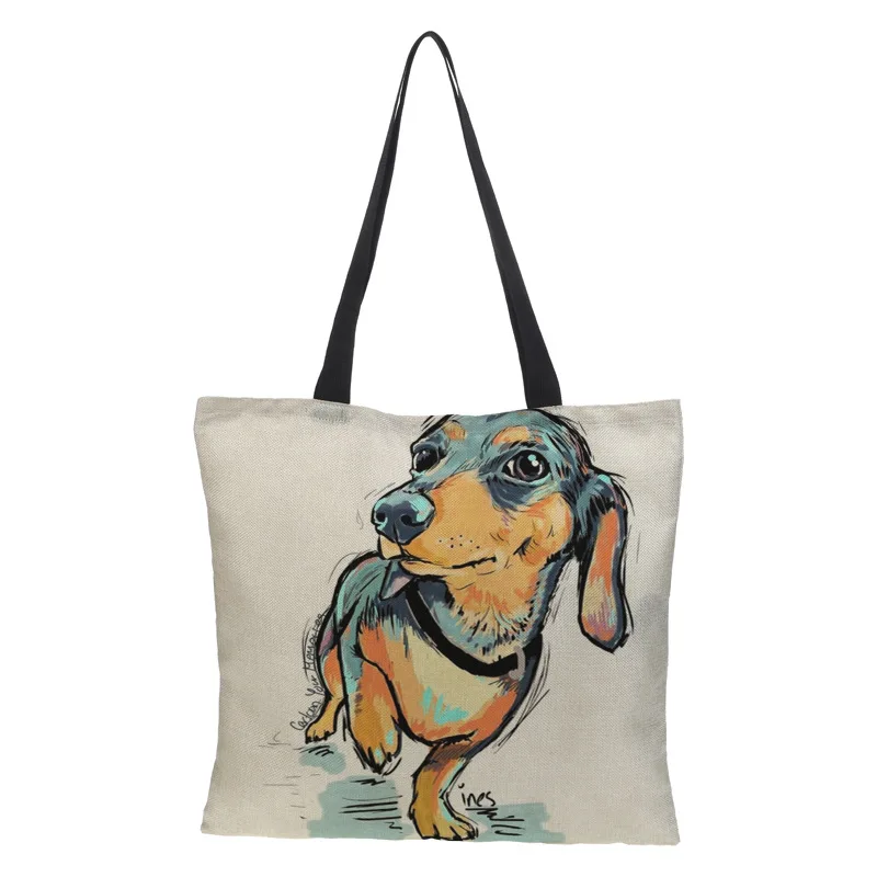 Cheap wholesale fashion dog reusable bags shopping tote canvas jute dog bag, Natural
Cheap wholesale fashion dog reusable bags shopping tote canvas jute dog bag, Natural