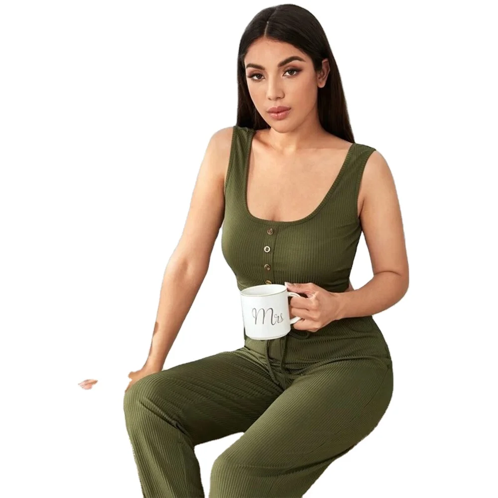 Summer 2021 women clothing Sexy Ladies short Top and Long Pants Two piece sets Pajamas Lounge Vest and Trousers sets, Picture shows
Summer 2021 women clothing Sexy Ladies short Top and Long Pants Two piece sets Pajamas Lounge Vest and Trousers sets, Picture shows