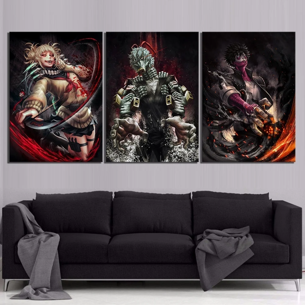 

My Hero Academia Oil Painting Animation HD Wallpaper Wall Poster Canvas Art Paints Wall Cover Living Room Decor Murals Stickers, Multiple colours