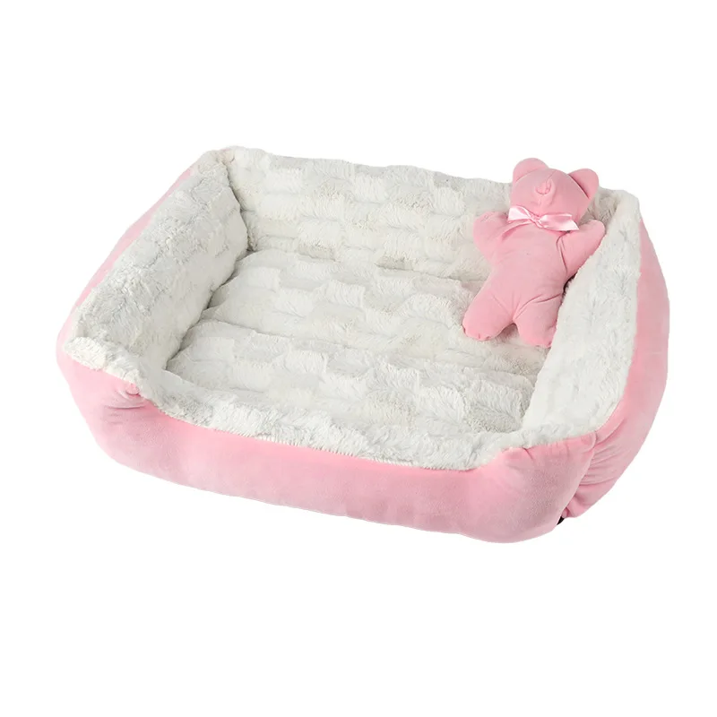 New style soft nap comfortable autumn and winter warm dog bed luxury for pet, Pink, gray, brown 
New style soft nap comfortable autumn and winter warm dog bed luxury for pet, Pink, gray, brown