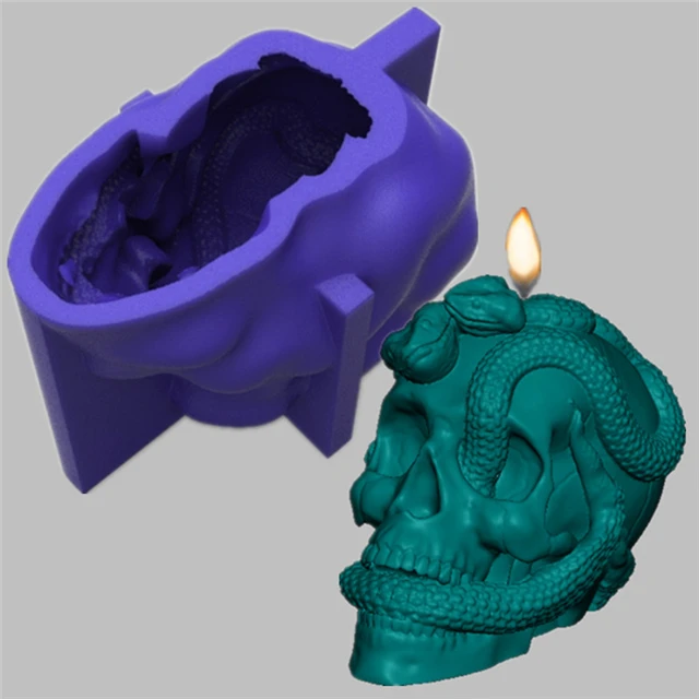 B-3341 DIY 3D candle making mould halloween skull candle mold resin Silicone candle mould for snake Skull, Stocked
B-3341 DIY 3D candle making mould halloween skull candle mold resin Silicone candle mould for snake Skull, Stocked