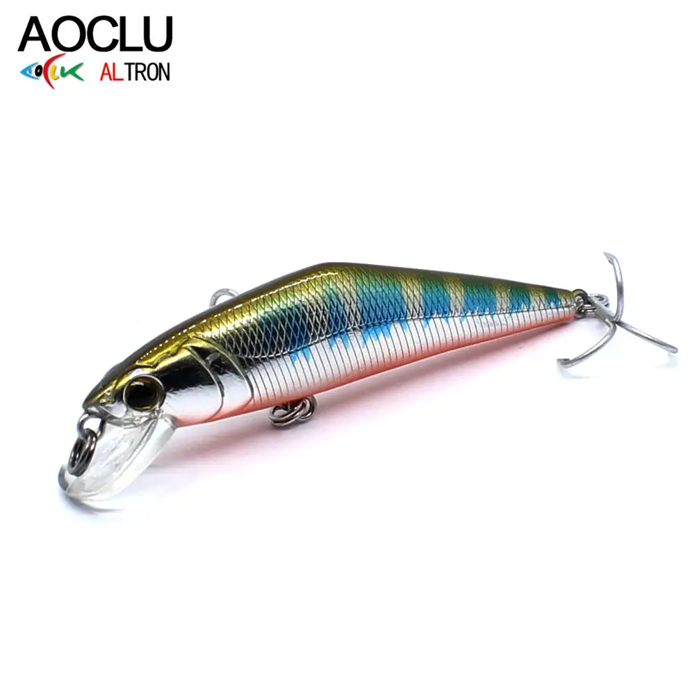 AOCLU Hot Sale Wobbler 63mm 8.0g Hard Bait Minnow Flat Body Fishing Tackle Lure For Bass Trout Fishing, 8 colors
AOCLU Hot Sale Wobbler 63mm 8.0g Hard Bait Minnow Flat Body Fishing Tackle Lure For Bass Trout Fishing, 8 colors