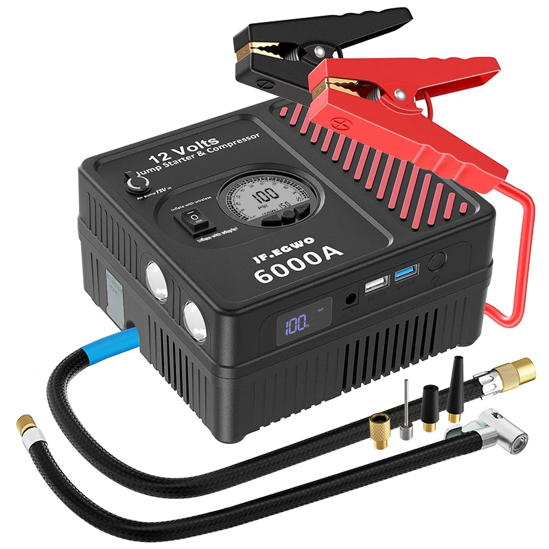 12V high capacity battery portable multi-function vehicle jump starter for car phones digital devices with LED light
12V high capacity battery portable multi-function vehicle jump starter for car phones digital devices with LED light