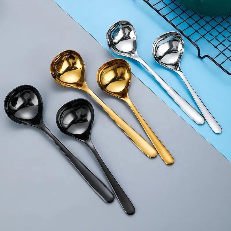 8-Inch Mini Sauce Gravy Ladle stainless 18/8 Deep Serving Spoon Stainless Steel Ladle, Natural
8-Inch Mini Sauce Gravy Ladle stainless 18/8 Deep Serving Spoon Stainless Steel Ladle, Natural