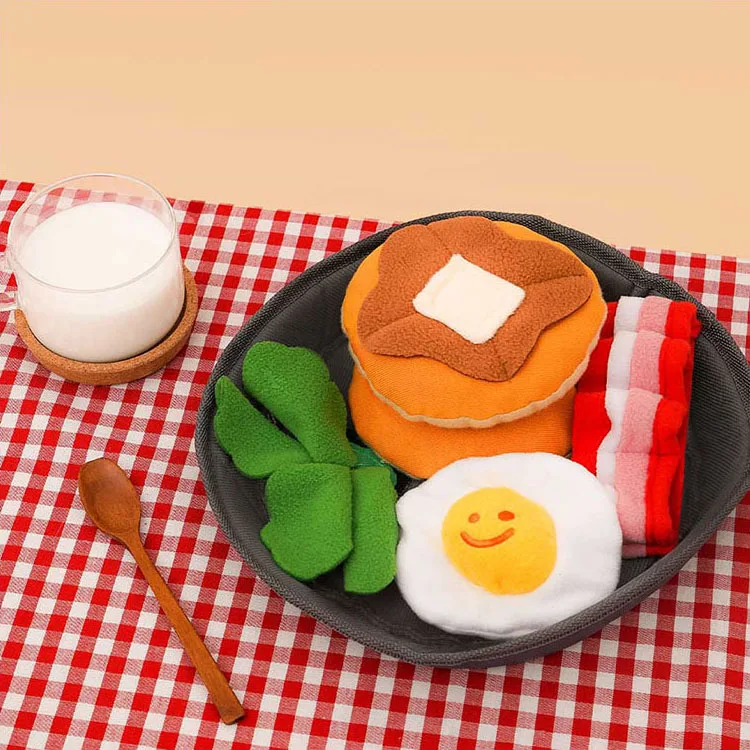 New design hot sale Korean bacon breakfast sounding dog hidden food toy pet sniffing mat
New design hot sale Korean bacon breakfast sounding dog hidden food toy pet sniffing mat