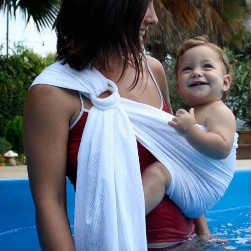 Shoulder Ring Baby Water Sling Carrier Breathable Lightweight Stretch Mesh Infant Wrap
Shoulder Ring Baby Water Sling Carrier Breathable Lightweight Stretch Mesh Infant Wrap