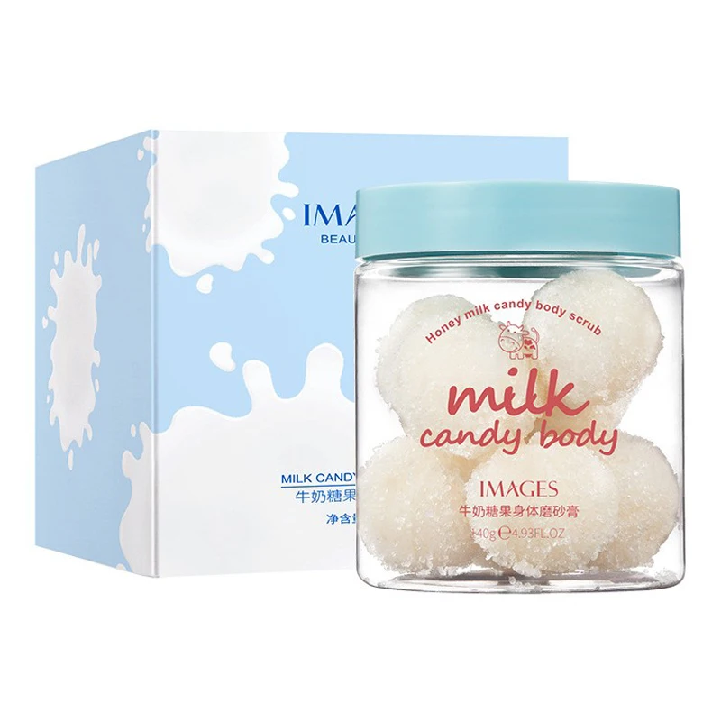 IMAGES Wholesale Milk candy exfoliating body scrub whitening moisturizing Private label body scrub cream
IMAGES Wholesale Milk candy exfoliating body scrub whitening moisturizing Private label body scrub cream