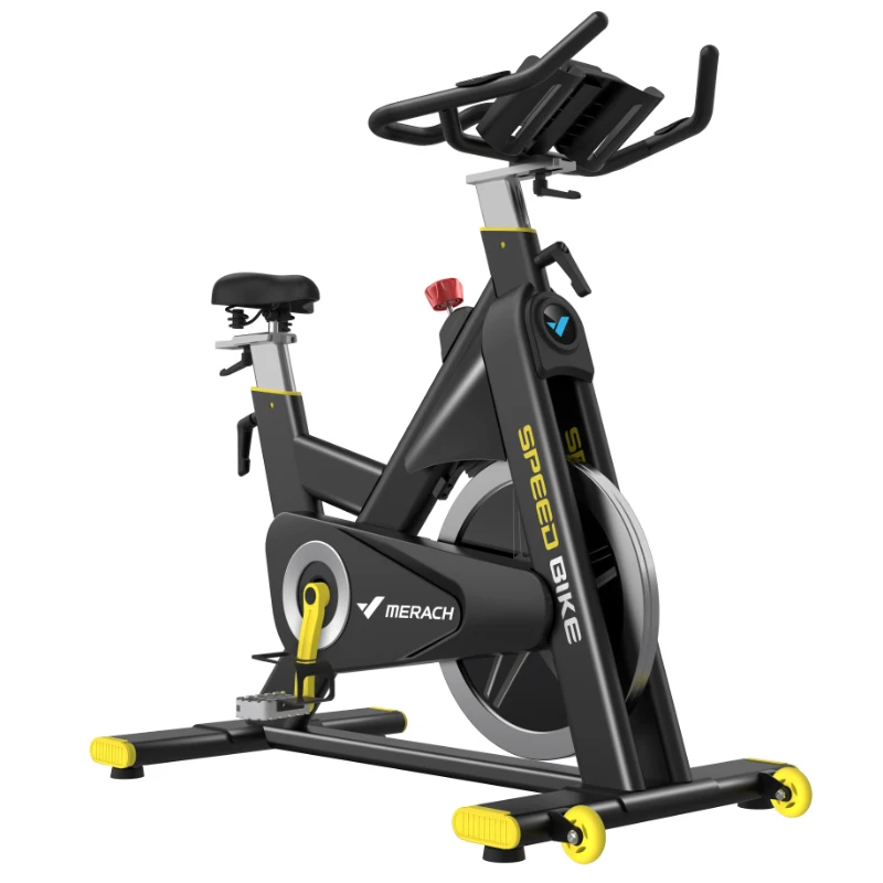 MERACH spinning bike 20kg flywheel indoor gym body strong spinning excercise bike, Black+yellow
MERACH spinning bike 20kg flywheel indoor gym body strong spinning excercise bike, Black+yellow