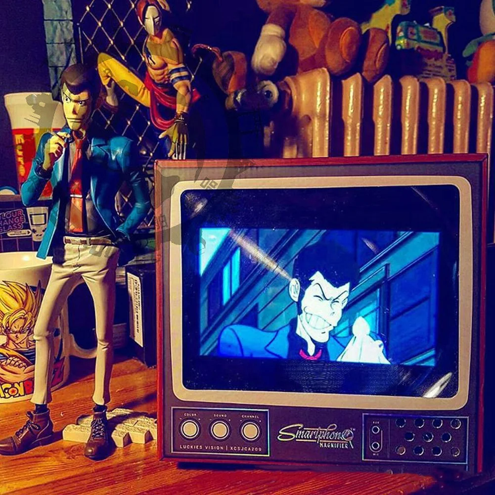 Retro TV Style Phone Screen Stand 2021 Hot Speaker Cartoon Desktop Bracket Desk Mount Retro TV Phone Holder for 6'' Mobile Phone, Black
Retro TV Style Phone Screen Stand 2021 Hot Speaker Cartoon Desktop Bracket Desk Mount Retro TV Phone Holder for 6'' Mobile Phone, Black