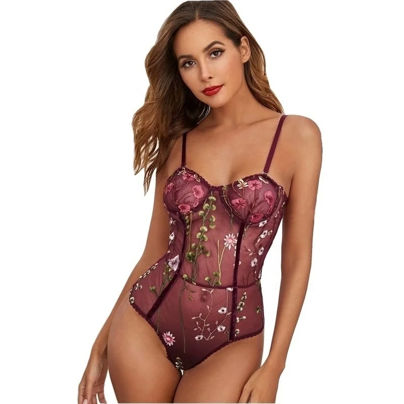 Wholesale new womens sexy underwear suspenders sexy mesh transparent embroidery bodysuits
Wholesale new womens sexy underwear suspenders sexy mesh transparent embroidery bodysuits