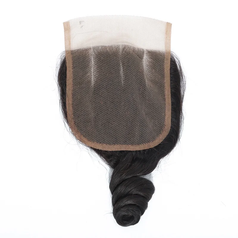 Malaysian Natural Black Loose wave 4X4 Lace Closure Free Part 100% Human Hair Lace Closures, Naturla color
Malaysian Natural Black Loose wave 4X4 Lace Closure Free Part 100% Human Hair Lace Closures, Naturla color