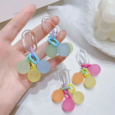New Arrival Good Quality Fashionable Personality Acrylic Candy Balloon Collision Colorful Lovely Simple Pendant Earrings
New Arrival Good Quality Fashionable Personality Acrylic Candy Balloon Collision Colorful Lovely Simple Pendant Earrings