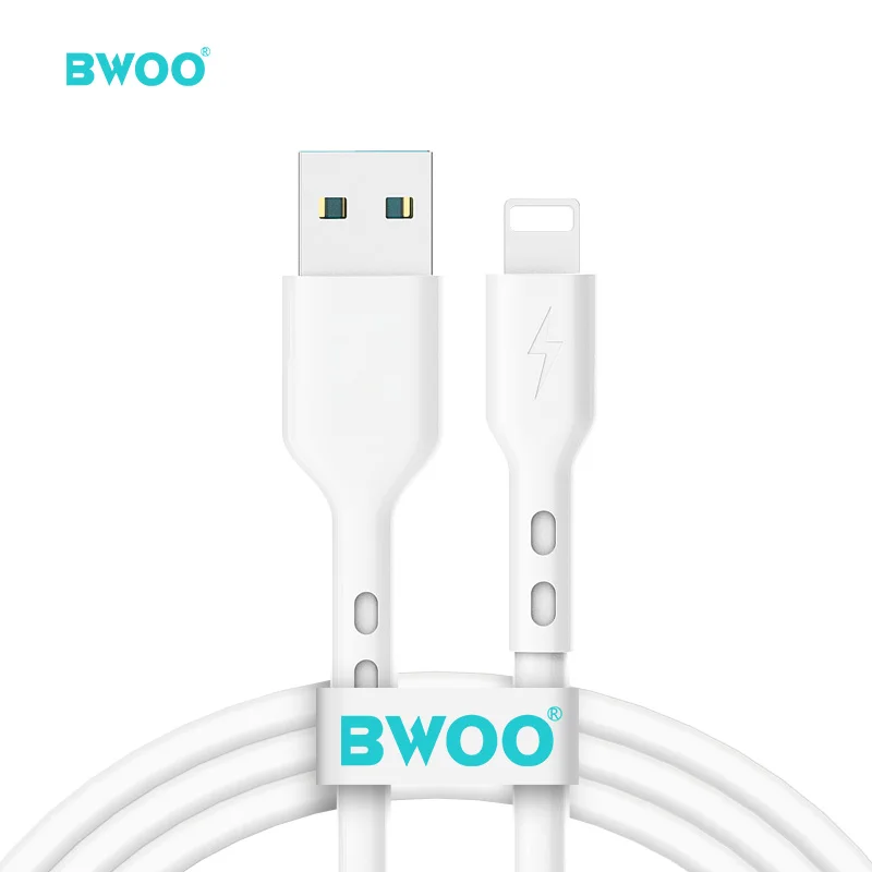 BWOO high selling mobile usb data charging cable for iphone pvc fabric 3a fast charging usb data line cable, White
BWOO high selling mobile usb data charging cable for iphone pvc fabric 3a fast charging usb data line cable, White