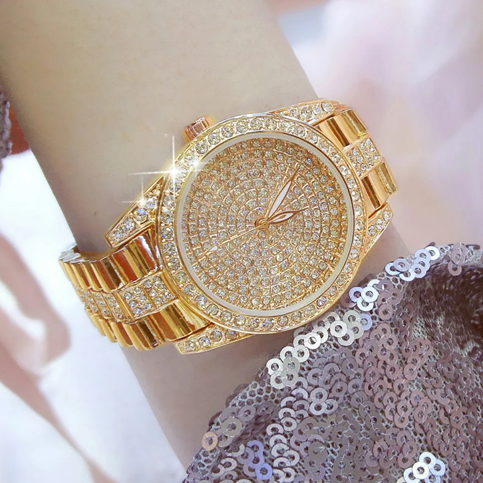Brand Watch Women Gold Rhinestone Fashion Design Wristwatch Ladies Fashion Watch Women Luxury Casual Quartz Watch reloj muje
Brand Watch Women Gold Rhinestone Fashion Design Wristwatch Ladies Fashion Watch Women Luxury Casual Quartz Watch reloj muje