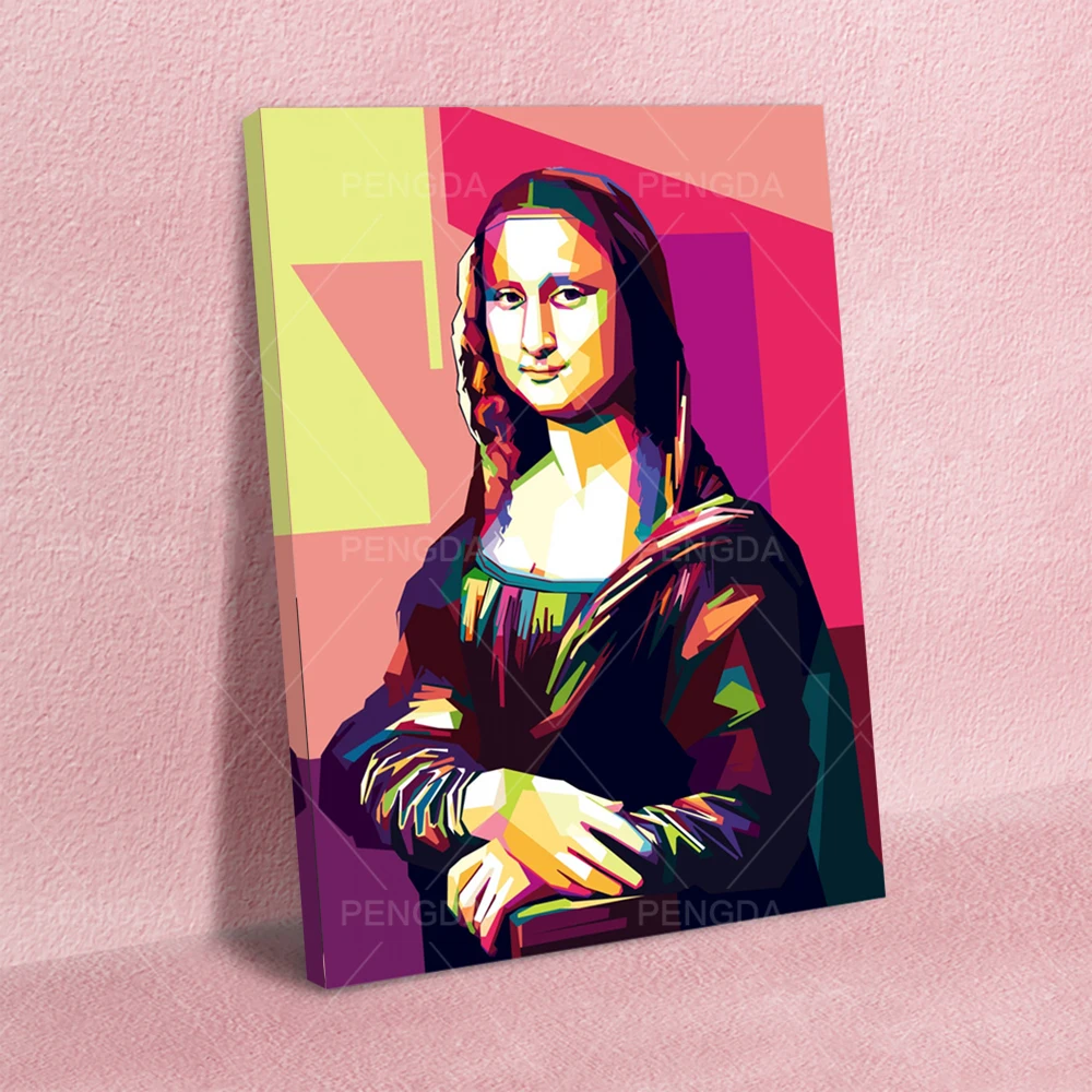 Colored Famous Painting Mona Lisa Modular Canvas Pictures Poster Prints Painting Home Decor Wall Art Framework For Living Room
Colored Famous Painting Mona Lisa Modular Canvas Pictures Poster Prints Painting Home Decor Wall Art Framework For Living Room