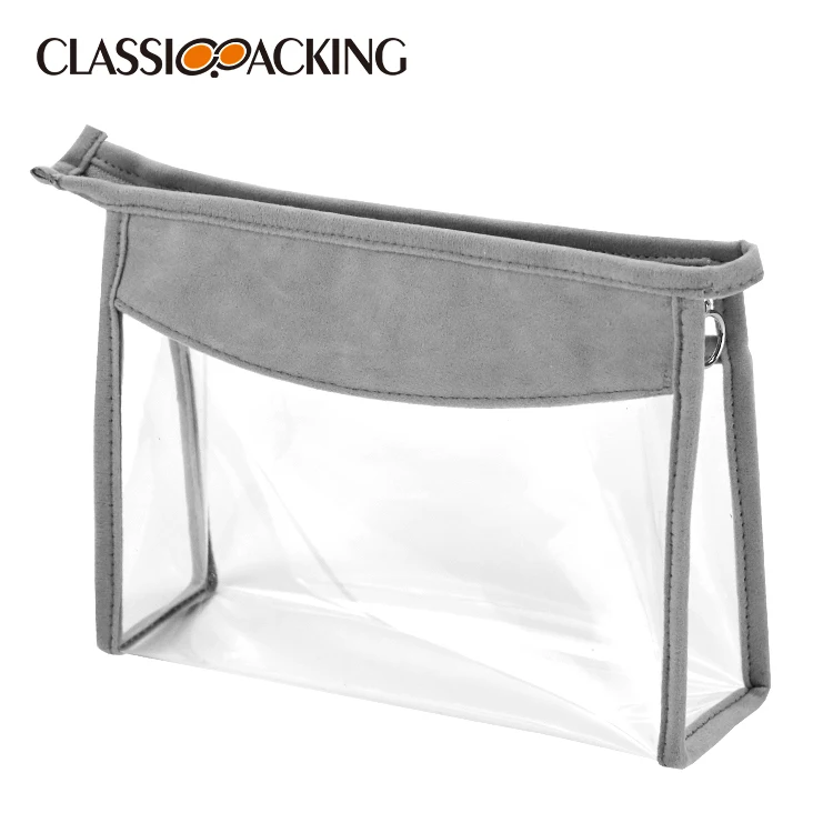 Zipper Travel Makeup Case Transparent Custom Cosmetic Bag PVC Label Makeup Bags, Grey
Zipper Travel Makeup Case Transparent Custom Cosmetic Bag PVC Label Makeup Bags, Grey