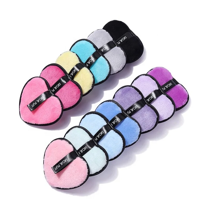 Washable Reusable Cosmetic Face Cleansing Makeup Remover Sponge Heart Shape Makeup Remover Pad
Washable Reusable Cosmetic Face Cleansing Makeup Remover Sponge Heart Shape Makeup Remover Pad