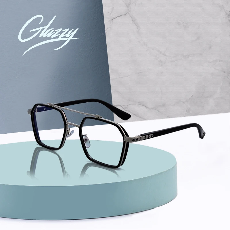 South Korea Style Double Bridge Vintage Punk Frame Famous Star Luxury Designer Men's Eyewear Anti Blue Light Blocking Glasses, Customized
South Korea Style Double Bridge Vintage Punk Frame Famous Star Luxury Designer Men's Eyewear Anti Blue Light Blocking Glasses, Customized