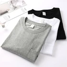 Oem service solid color T-shirt men and women simple blank high quality unisex personalized t shirts