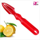 Wholesale manual long handle plastic red colourful citrus lemon squeezer juicer reamer