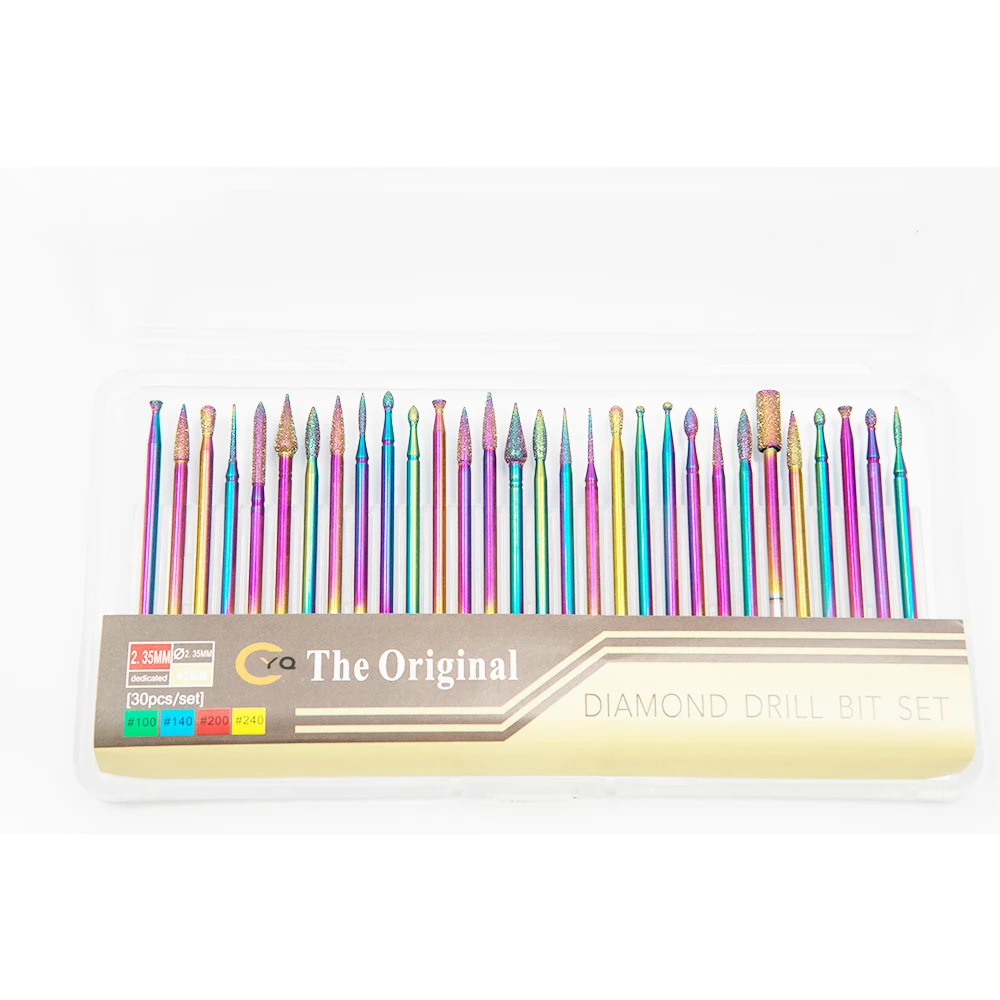 Russian Manicure 30 Pcs Diamond Nail Drill Bit Set For Nail Drill Machine, Rainbow
Russian Manicure 30 Pcs Diamond Nail Drill Bit Set For Nail Drill Machine, Rainbow